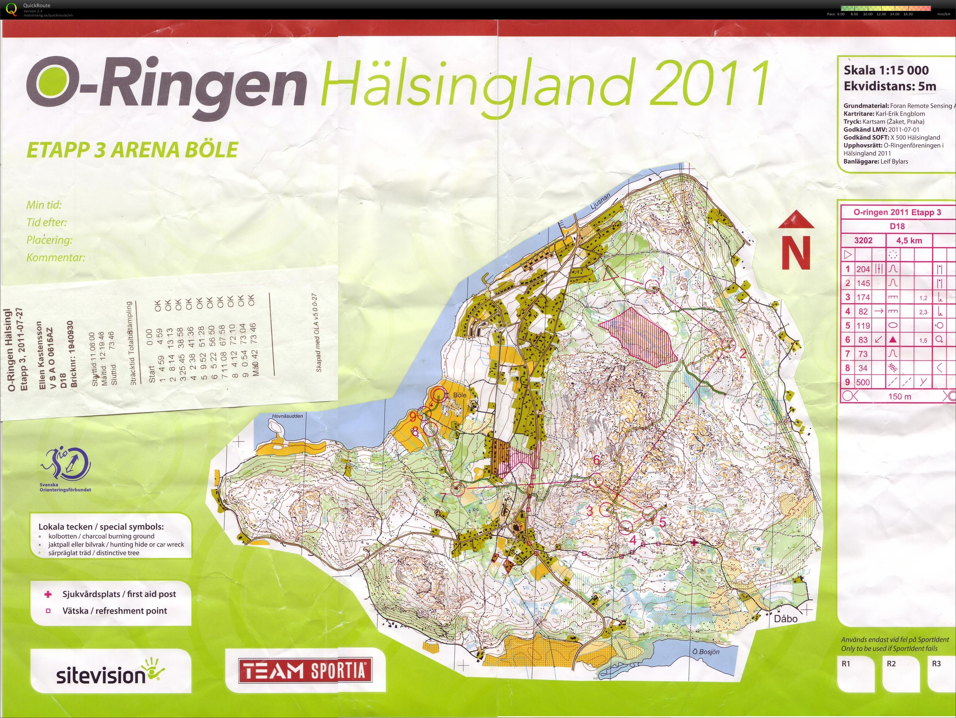 O-Ringen Hälsingland 2011 - E3 (27.07.2011)
