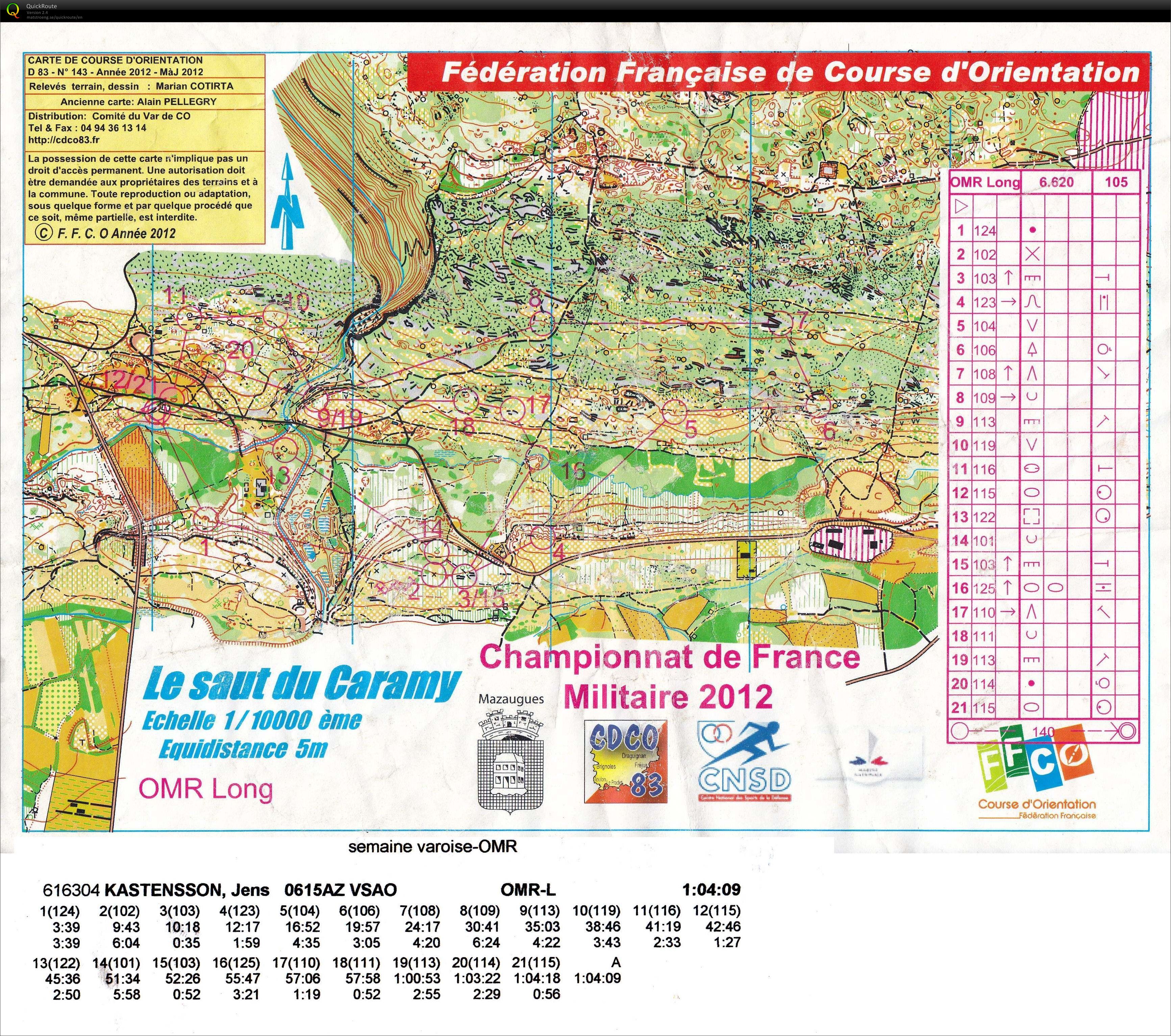 Open race after French Military relay champs (2012-05-10)