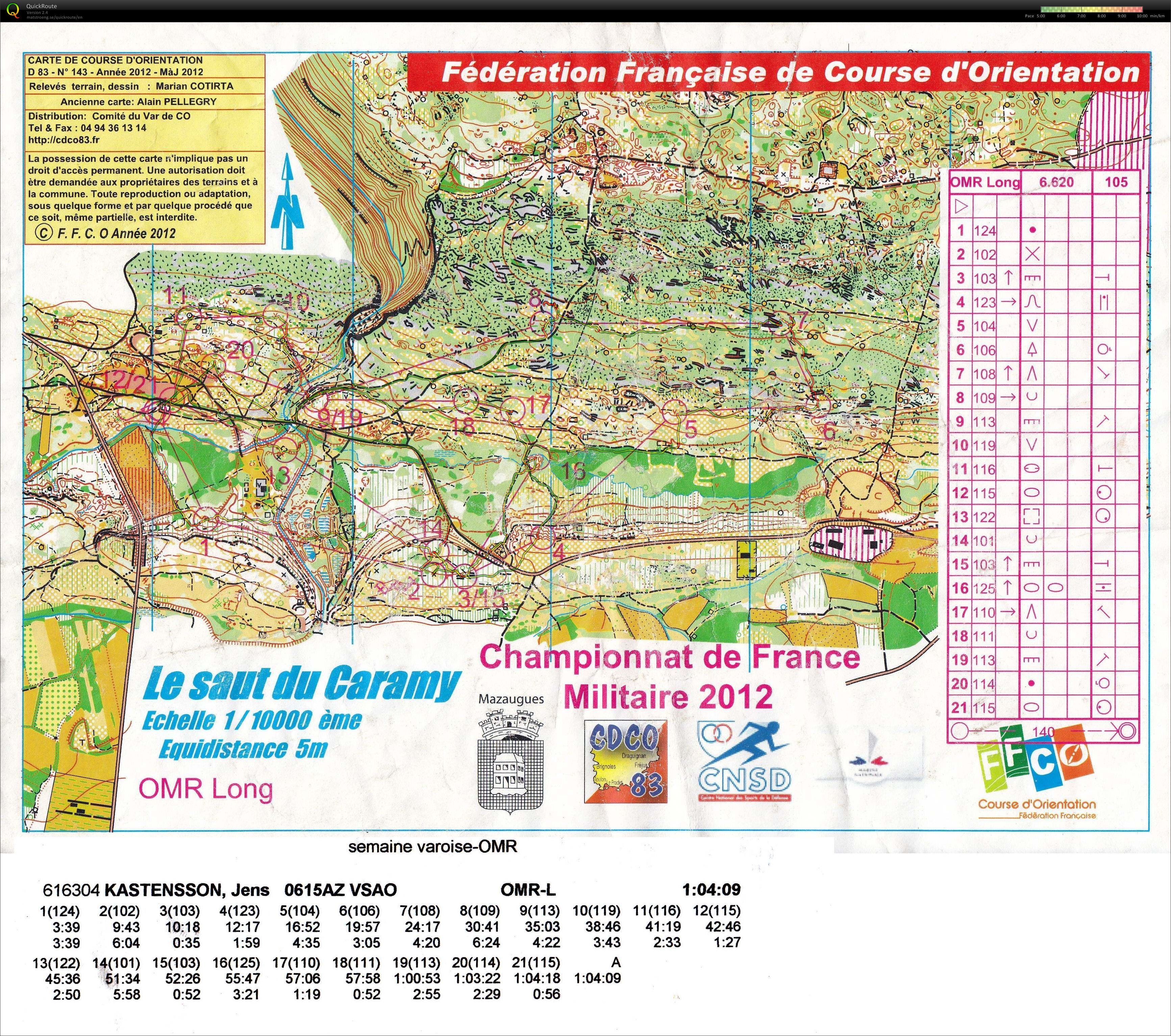 Open race after French Military relay champs (10-05-2012)